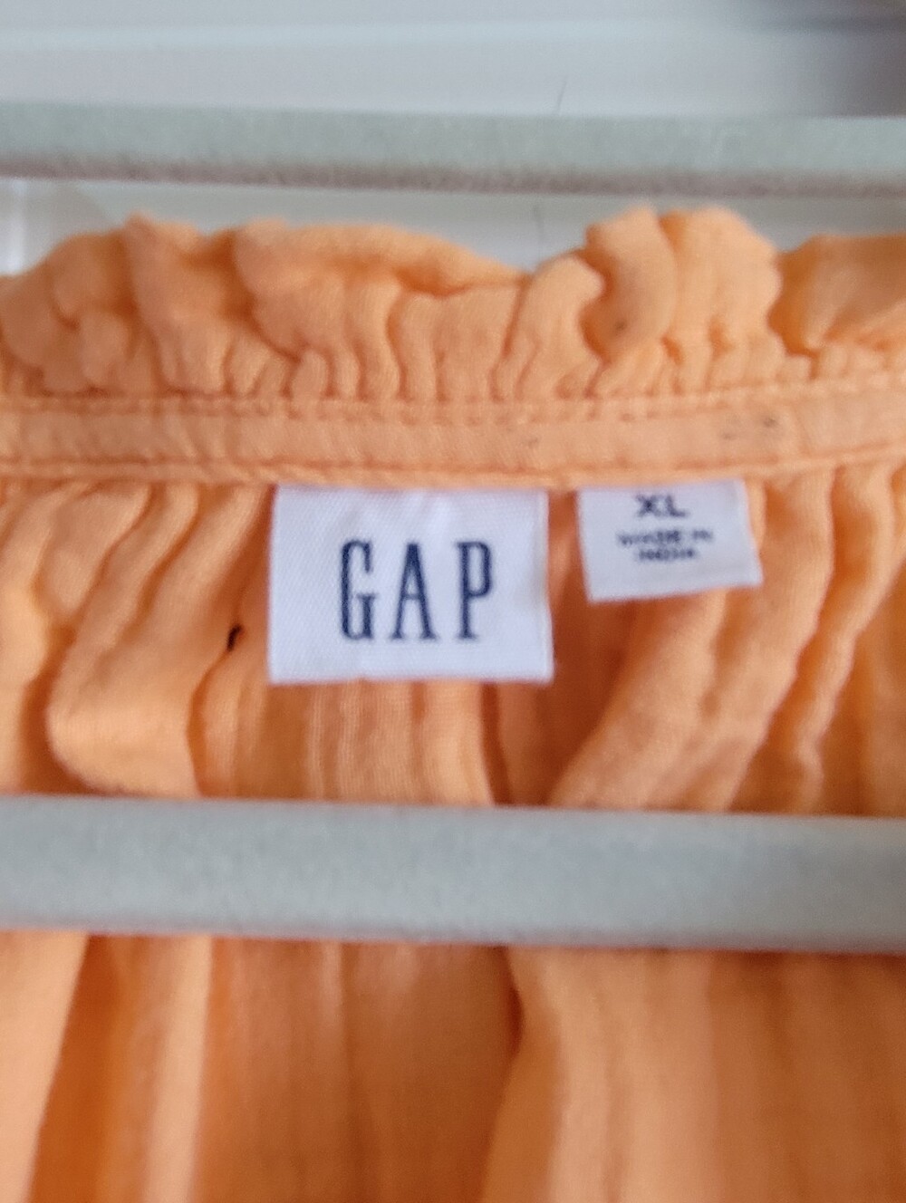 Gap Womens Size XL Tangerine Sherbert Sleeveless Top 100% Cotton - Picture 6 of 9